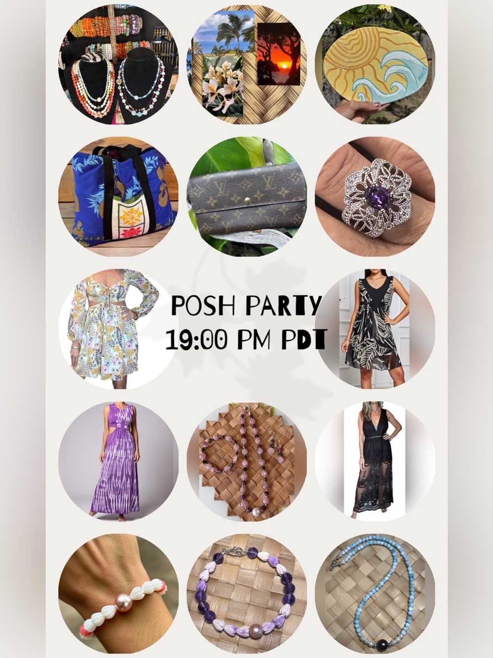 Co-hosting the "Late Summer Edit Posh Party" on August 18, 2026 19:00 PM PDT